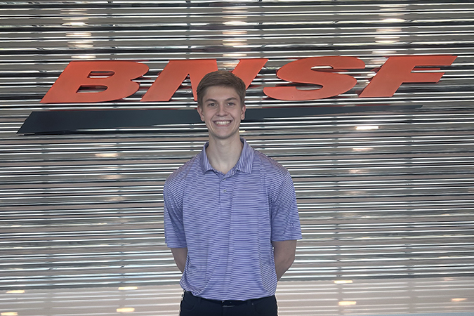 Philip Broski interned with BNSF’s finance department. 